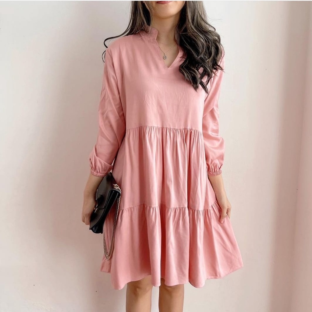 [NSFK] Dress Wanita Korea / Baju Dres Wanita Kekinian / Dress / Dress Pesta / Dress Wanita