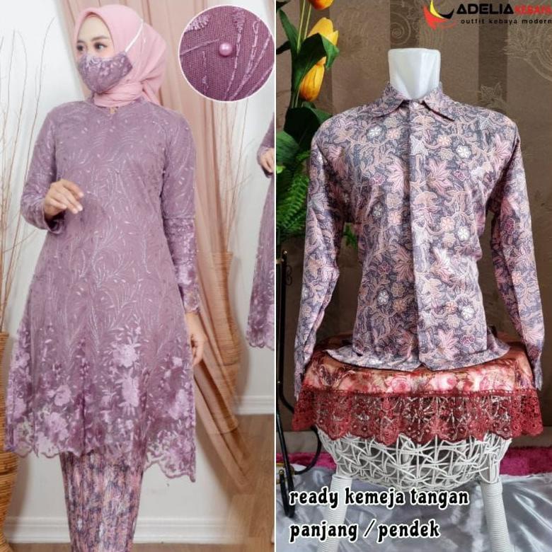 Set Couple Kebaya Tunik Busui Friendly Kebaya Modern Set Couple Kebaya