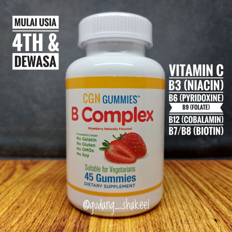 California CGN Gummies Vitamin B Complex 45 Gummies
