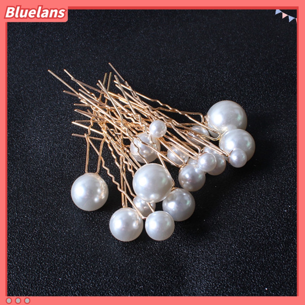 Bluelans Headwear Hair Clips Faux Pearl Women Hair Sticks Exquisite Hair Accessories