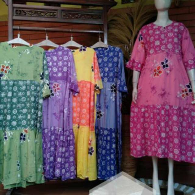 Daster batik terbaru baju tidur adem daster motif sunan