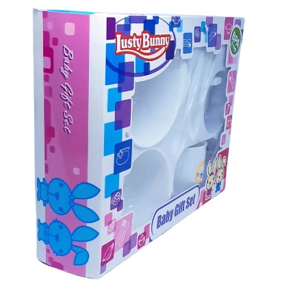 FEEDING SET 6IN1 TEMPAT MAKAN BAYI LUSTY BUNNY BABY GIFT SET MURAH LUCU KADO KELAHIRAN BAYI - 1419-6