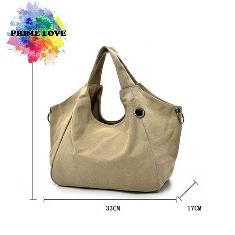 Tas Handbag Wanita Kanvas Polos Cantik Tas Canvas Wanita Elegan Terbaru - TW1847