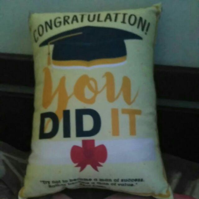 Kado Hadiah Wisuda Tema You Did It - 30x40cm