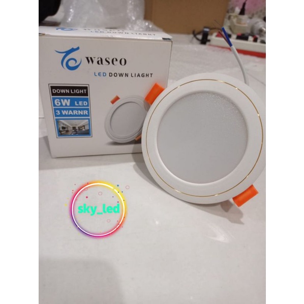 LAMPU DOWNLIGHT LED 3 WARNA 6WATT FULL/ PANEL LED/ LAMPU PLAFON/ PANEL PLAFON