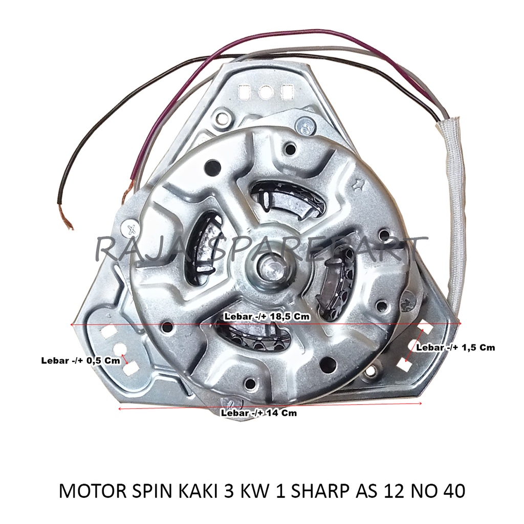 Motor Spin Mesin Cuci Kaki 3 Kw 1 Sharp As12 Merk TINS no 40