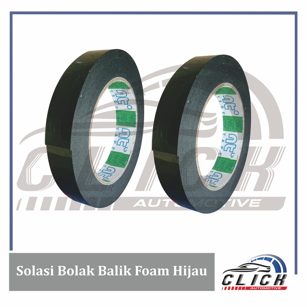 Double Tape NT Tape ORIGINAL / Isolasi Bolak Balik Foam Hijau Solasi