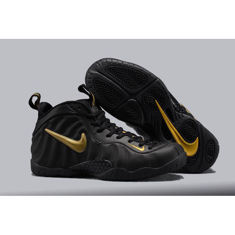 SEPATU SNEAKER BASKET PRIA WANITA NIKE FOAMPOSITE ONE BLACK PREMIUM