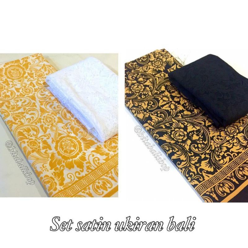 Set Kebaya brokat brukat kutubaru kutu baru putih pengantin akad bali jumbo seragam modern murah set