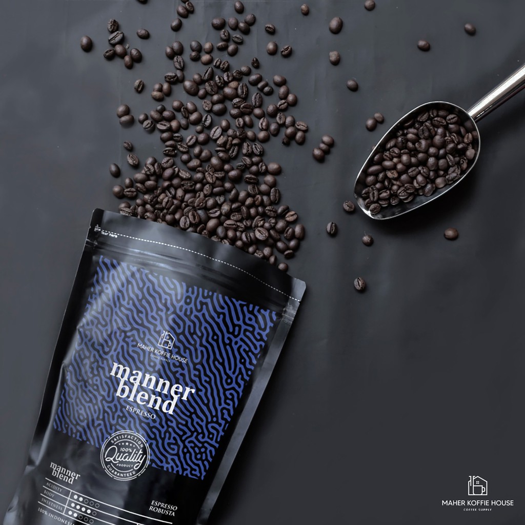 

Manner Blend Espresso Biji Kopi Robusta 500gr Maher Koffie House