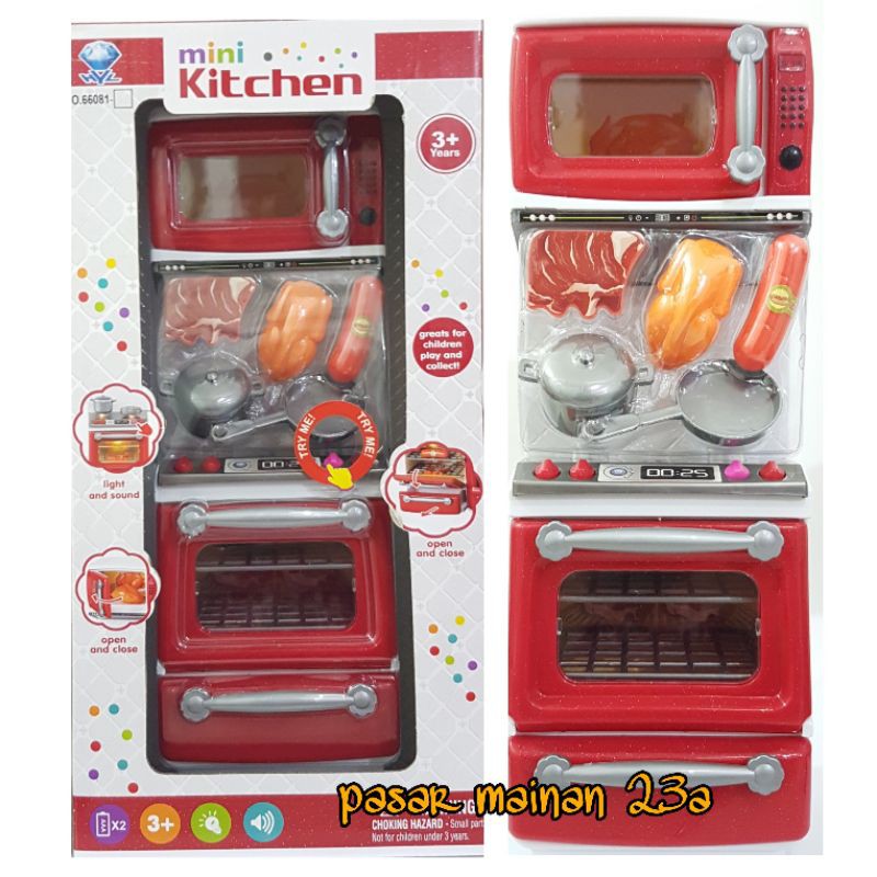 Mainan anak Kitchen Set masak masakan Oven Light and sound / Mainan anak perempuan