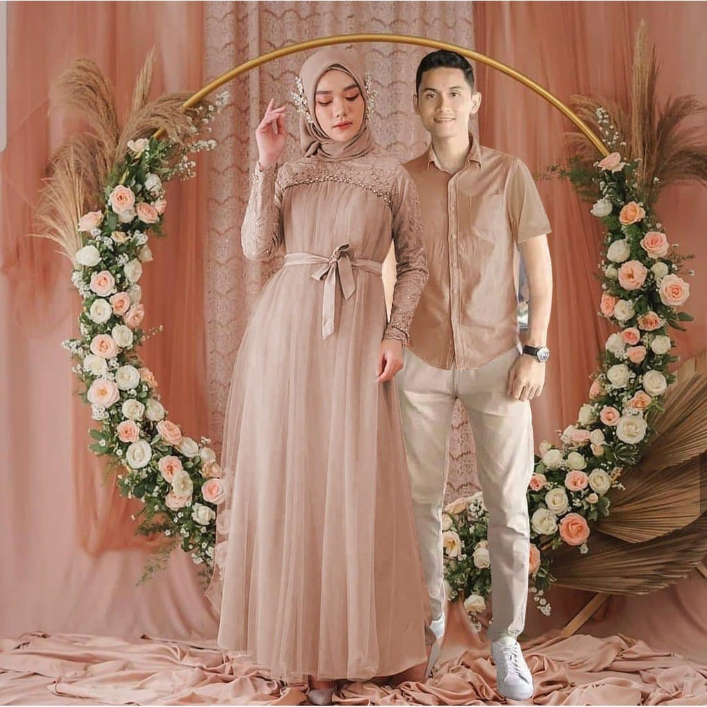 VGN COUPLE MIKAYLA / MAXI DRESS TERBARU / KEMEJA COWOK / COUPLE TERLARIS / OPEN COD