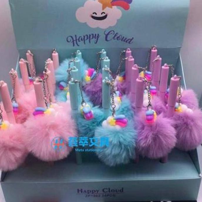 

BALLPOIN PENA BOLPEN UNICORN LUCU BONEKA BULU / PULPEN BONEKA BPKL-07