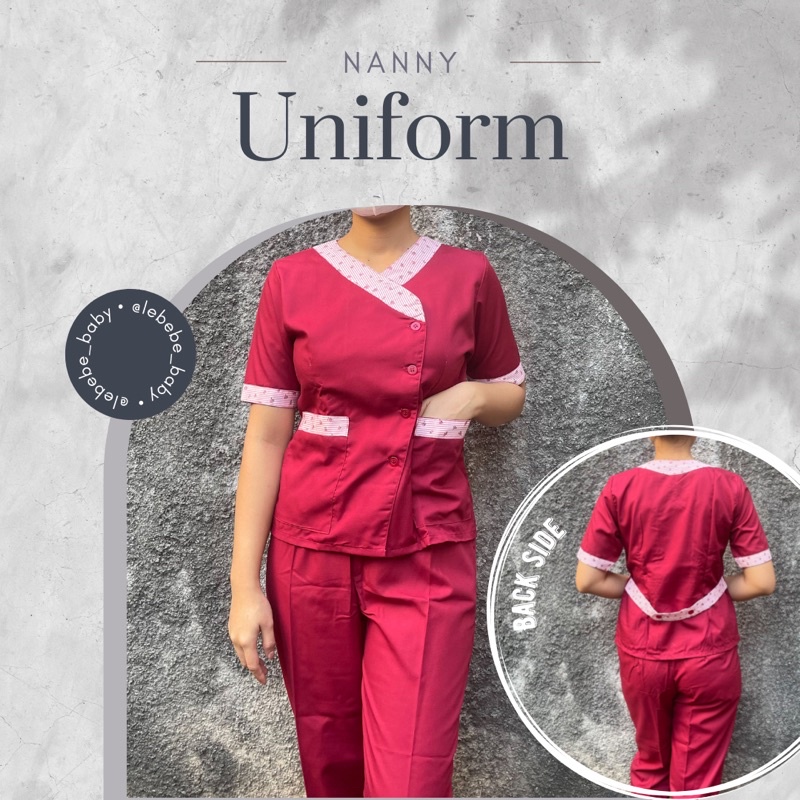 Baju Suster / Baju Baby Sitter / Seragam Suster / Nanny Uniform / Seragam Nanny / Seragam Baby Sitte