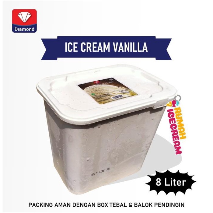 

Makanan Beku | Ice Cream Vanilla 8 Liter Diamond