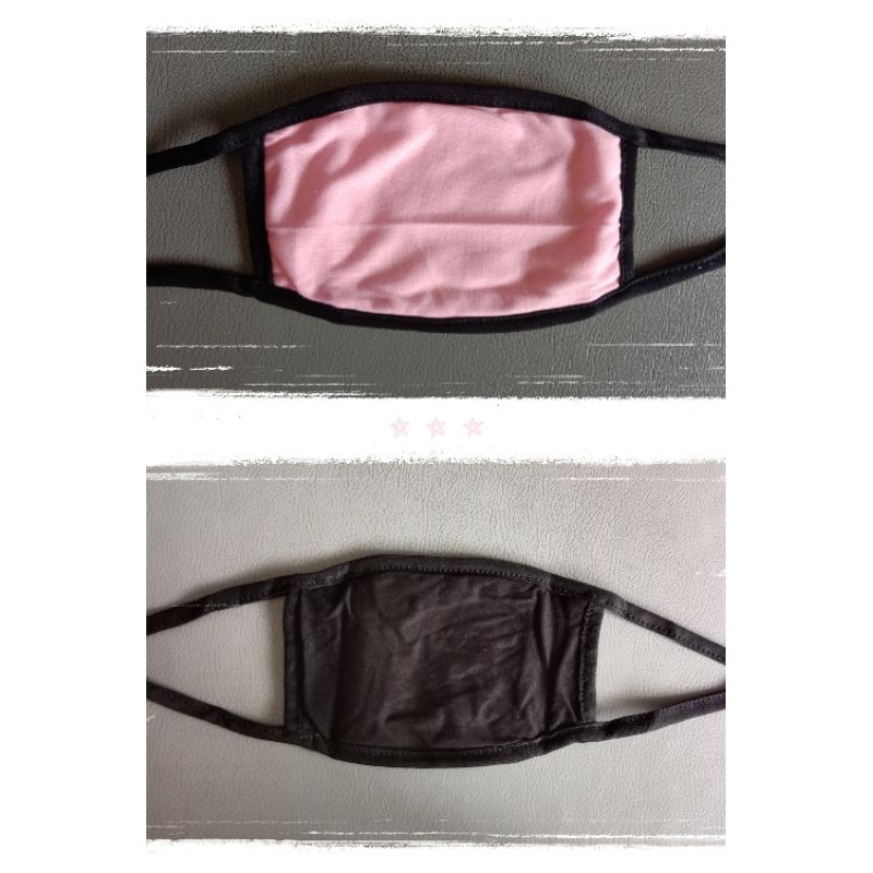 Masker Kain 2 Warna bolak balik Hijab Lusinan | shasyastore_