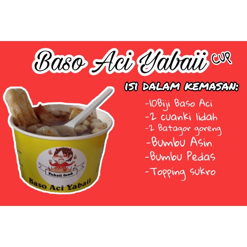 

BasoAci Cup Yabaii Gratis ONGKIR Murah Enak