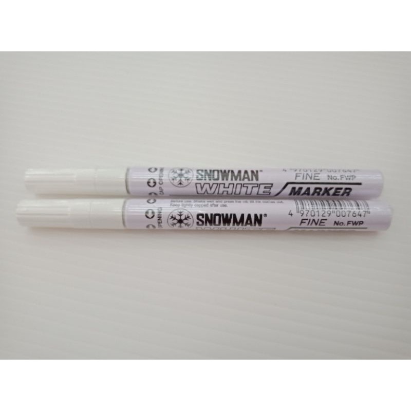 

snowman paint marker white fwp-12