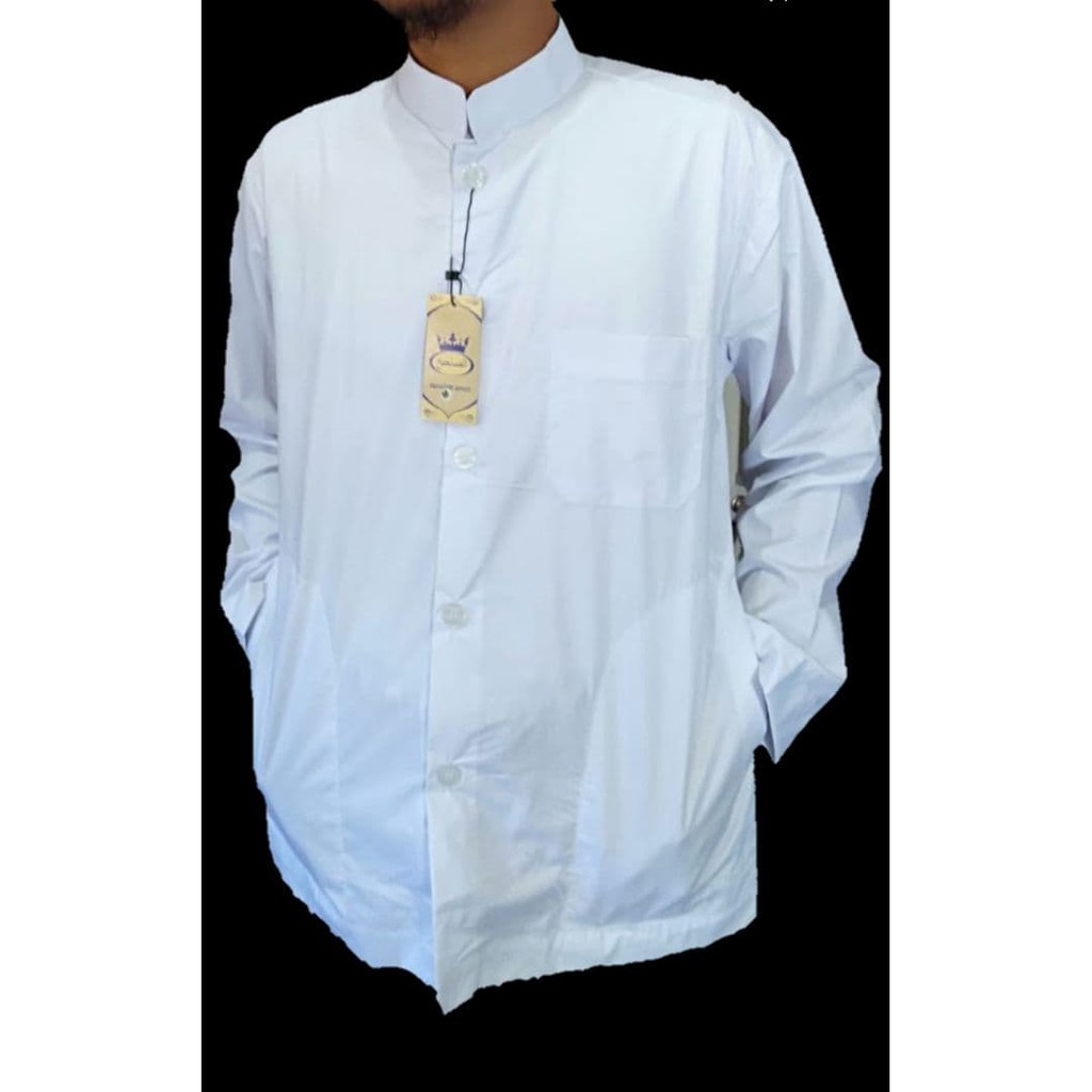 Baju Koko Pria Muslim Haibah Habaib Koko Polos Ashahih Bahan Super Spun Istimewa Adem Di Pakai