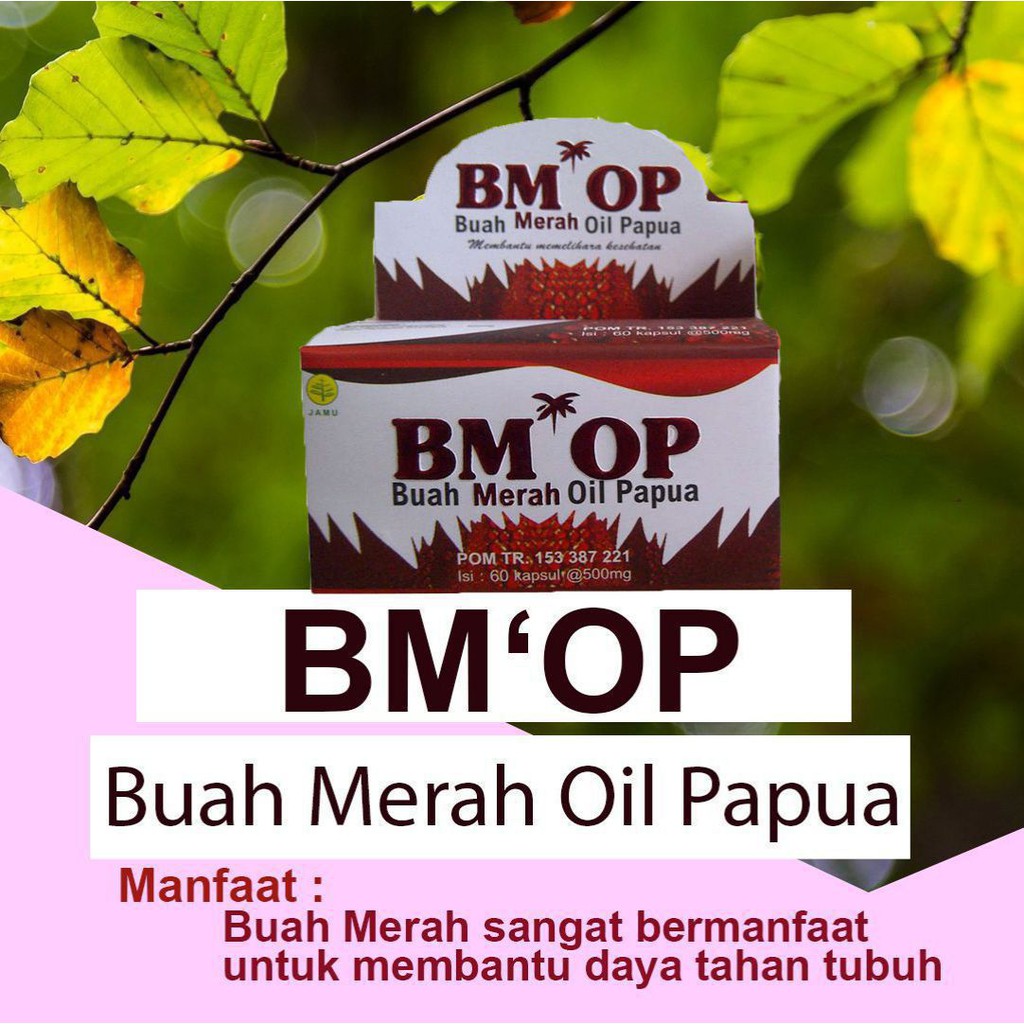 Buah Merah Oil Papua (BMOP) 60 Kapsul