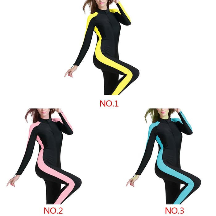 Cantik Baju Renang Wanita: Kaos Lengan Panjang Pelindung Sinar