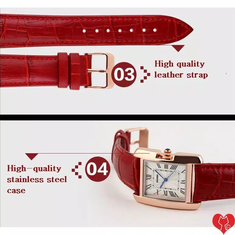 Jam Tangan Wanita SKMEI 1085 / CL1085 Leather Strap Korea Fashion Casual Quartz Anti Air Terlaris