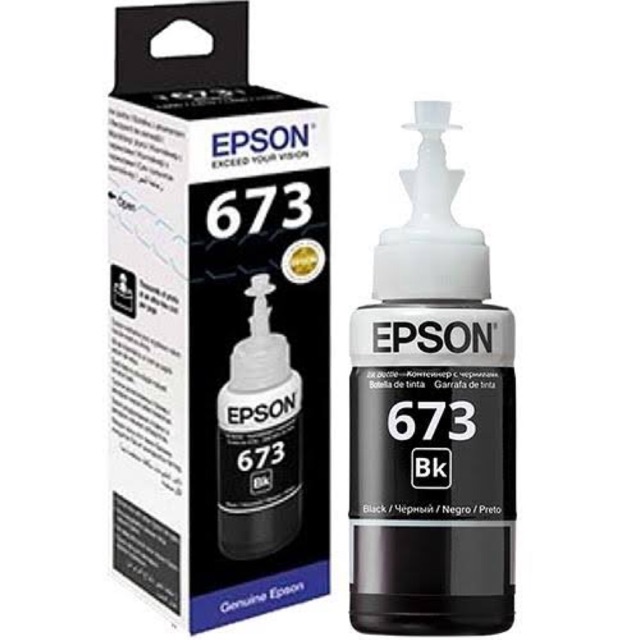 Tinta Epson 673 Black Original-Hitam 100% ori