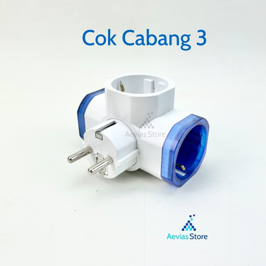 Cok Cabang 3 Stop Kontak T Arde Pen Dan Terminal Kuningan.