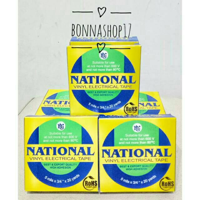 

Isolasi National - isolasi vinyl PVC - selotip kabel listrik