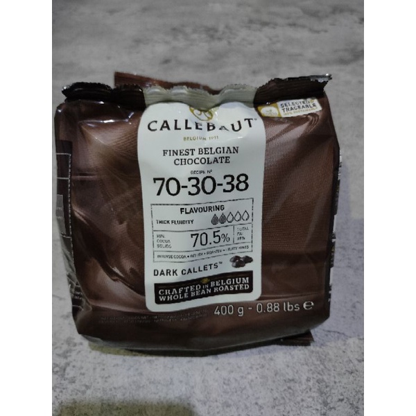 CALLEBAUT 70-30-38 DARK CHOCOLATE 70 % - 400 GR