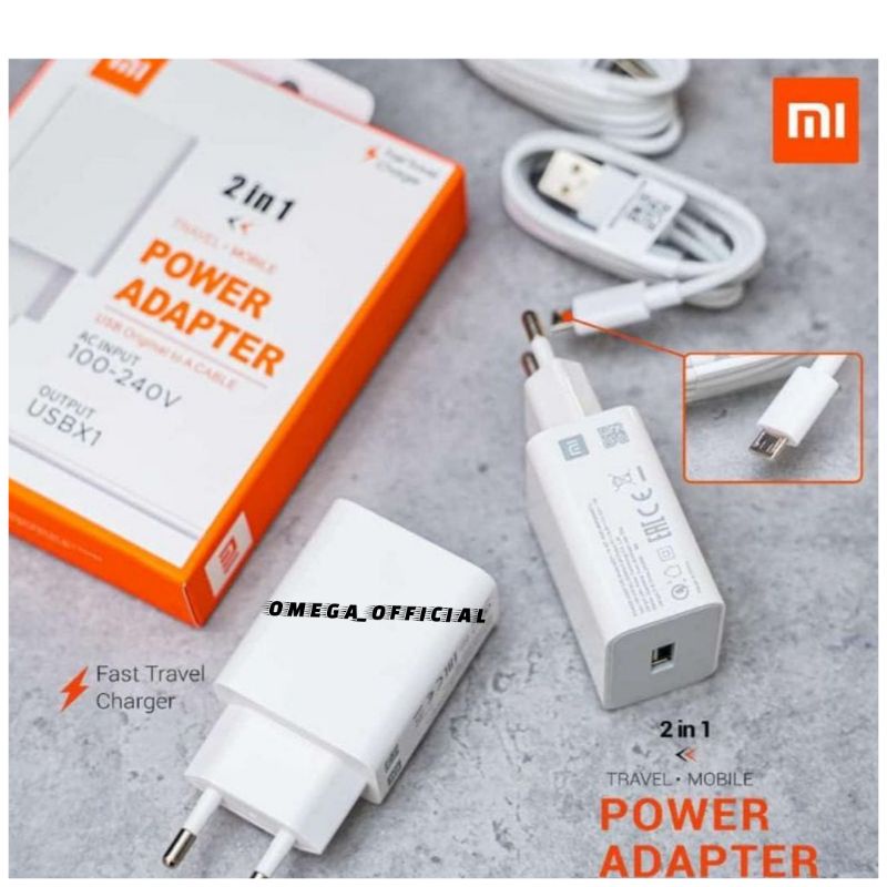 (OM) TC CHARGER XIAOMI MDY 18W ORIGINAL 100% FAST CHARGING MICRO &amp; TYPE C