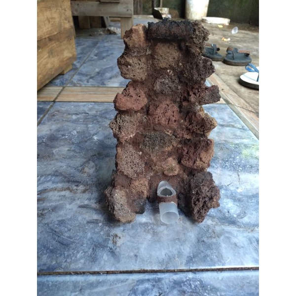 batu air tejun waterfall aquascape tebing air terjun hiasan aquarium