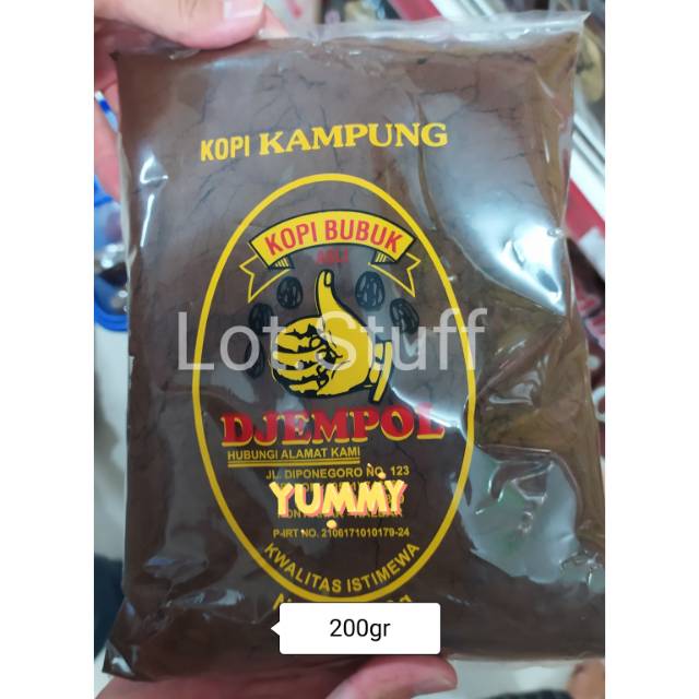 

Bubuk Kopi Cap DJEMPOL Kopi Kampung Khas Pontianak 200gr/0.2kg