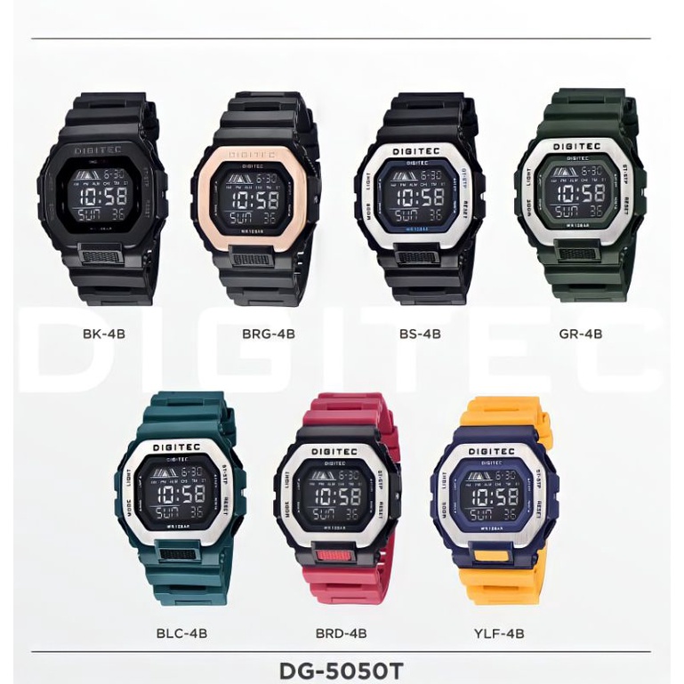 DIGITEC DG-5050T JAM TANGAN ORIGINAL MODEL KOTAK TERBARU