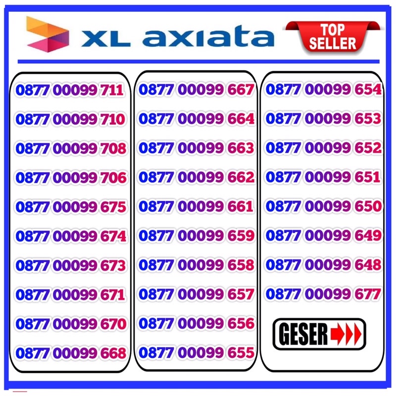 Nomor cantik XL axiata - kartu perdana xl - no cantik xl