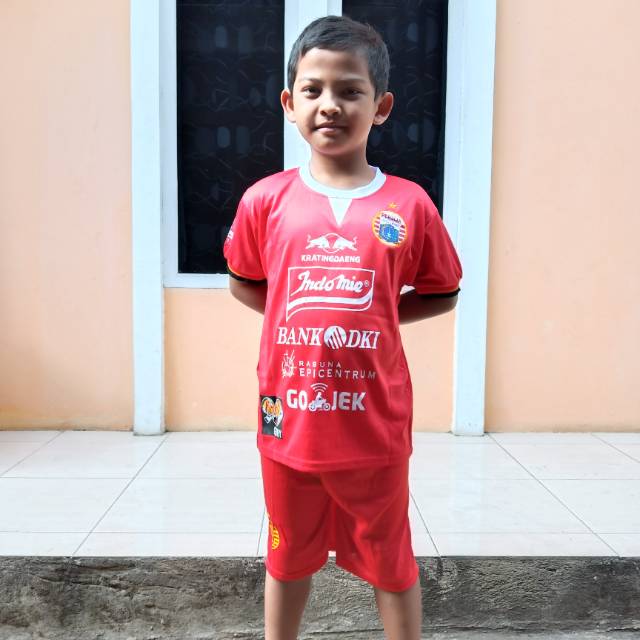 Jersey setelan anak bola persija home liga 1 2019