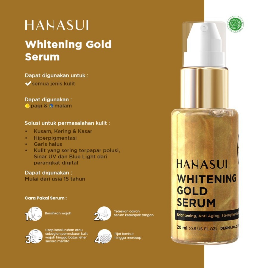 [BPOM] [20 ML] HANASUI SERUM GOLD NEW PACK HANASUI SERUM GOLD 24K GOLD
