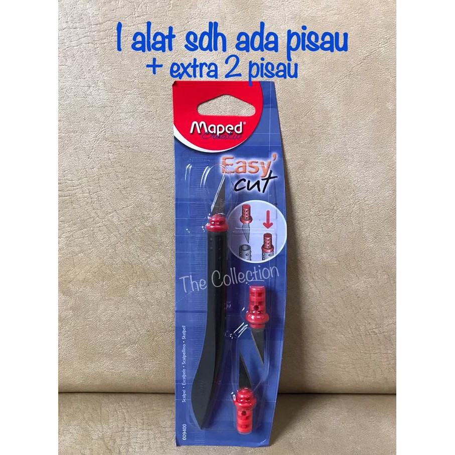 

TERMURAH ATK0582MP Scalpel Maped Easy Cut Art Knife 009400 Pisau Craft Kode 1025