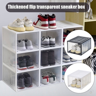 Ed Big Size Shoe Box Shoe Storage Organizers Stackable Clear Shoe Storage Box Rack Clear Drawer Shopee Indonesia