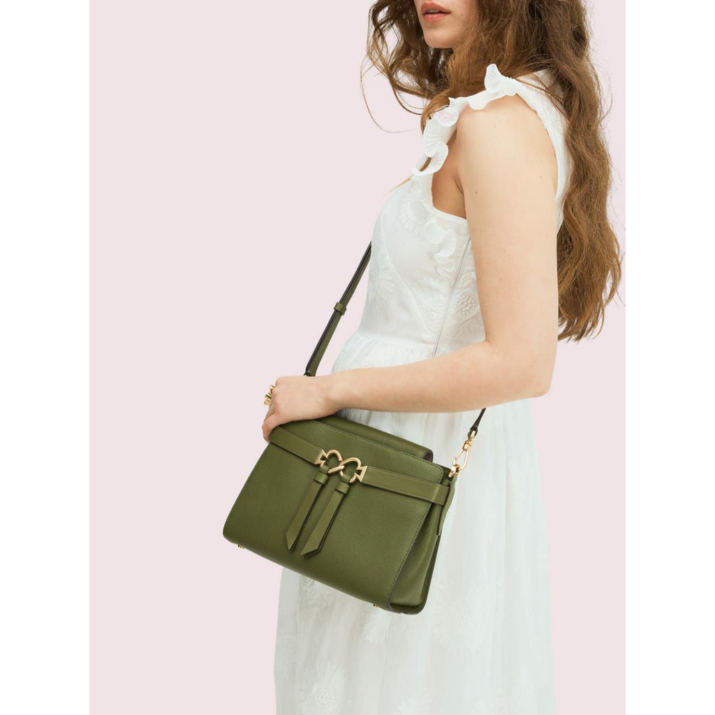 Kate Spade medium crossbody toujours // lichen // Size: 23cm x 17cm