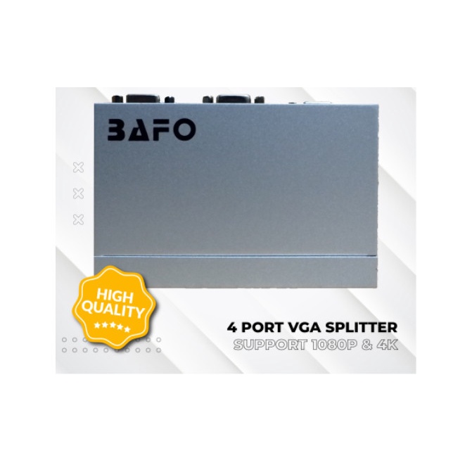 Bafo VGA Spliter 4 Port Bafo 250Mhz VGA Splitter 1-4 4port