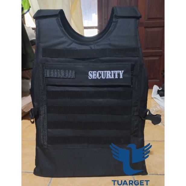 Rompi Security Tebal - Rompi Satpam Hitam