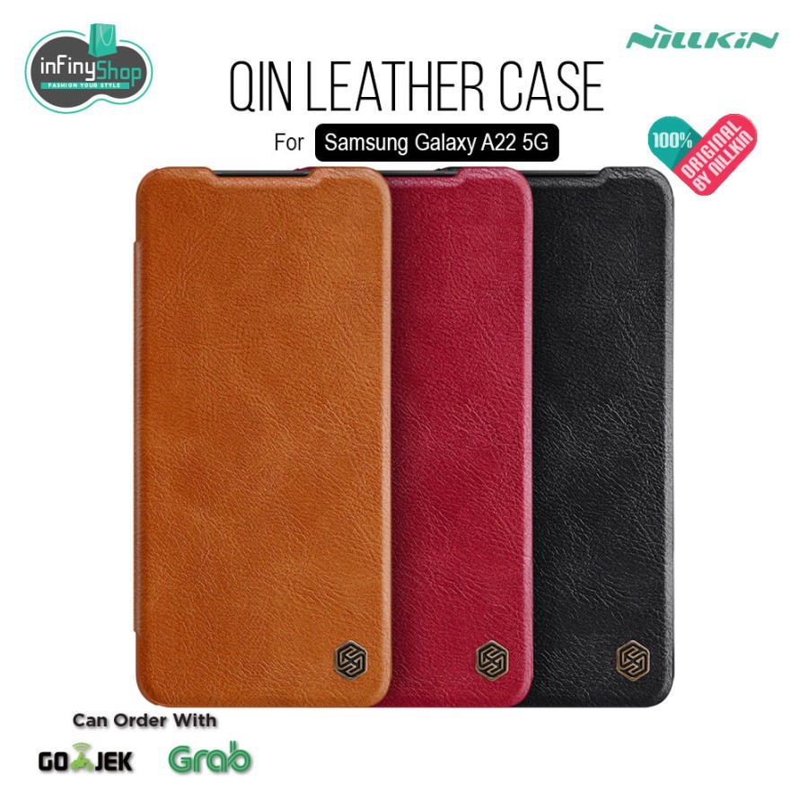 SAMSUNG GALAXY A22 5G - NILLKIN QIN LEATHER CASE