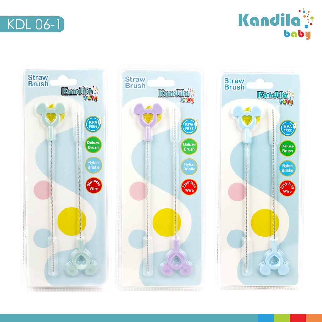 KANDILA BABY STRAW BRUSH / KDL 06-1 Sikat Pembersih Botol Dot Sedotan Bayi