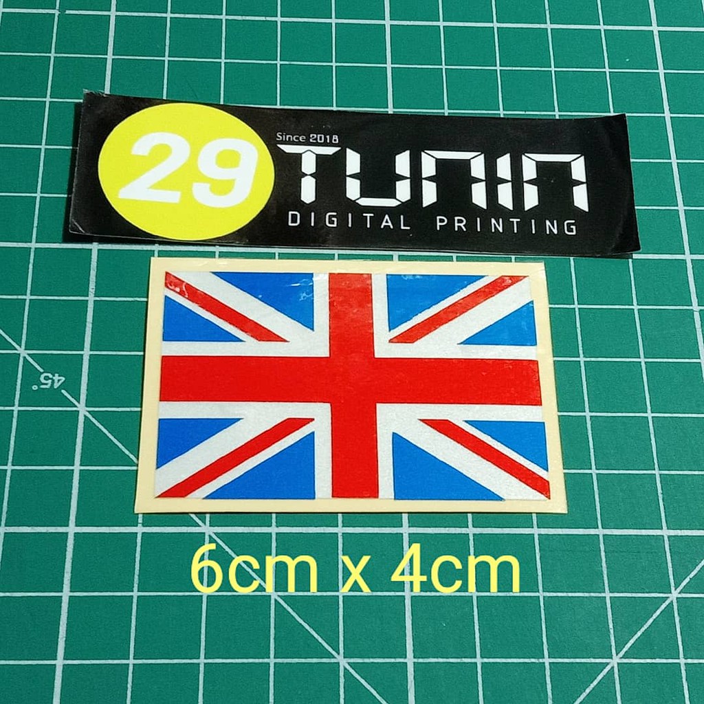 

Cutting Sticker Stiker Bendera Inggris England British