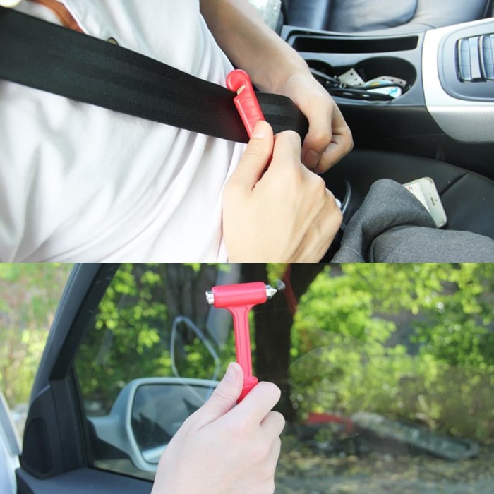 Jual MOBIL KARPET CA017 3 IN 1 CAR SAFETY HAMMER PEMECAH KACA ALAT