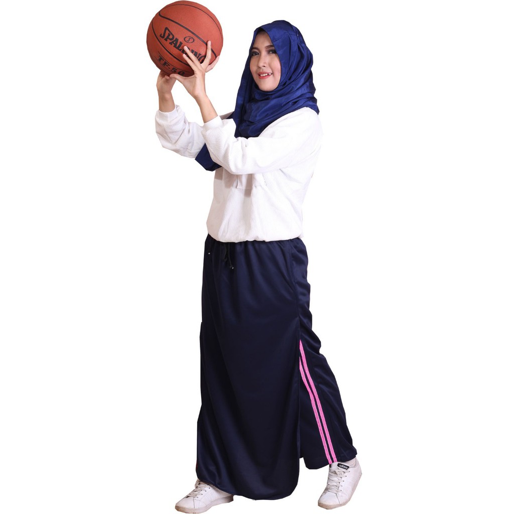 SALE  Rok Celana Rocella Sporty Navy, Rok Celana Training Olahraga Wanita MUSLIMAH