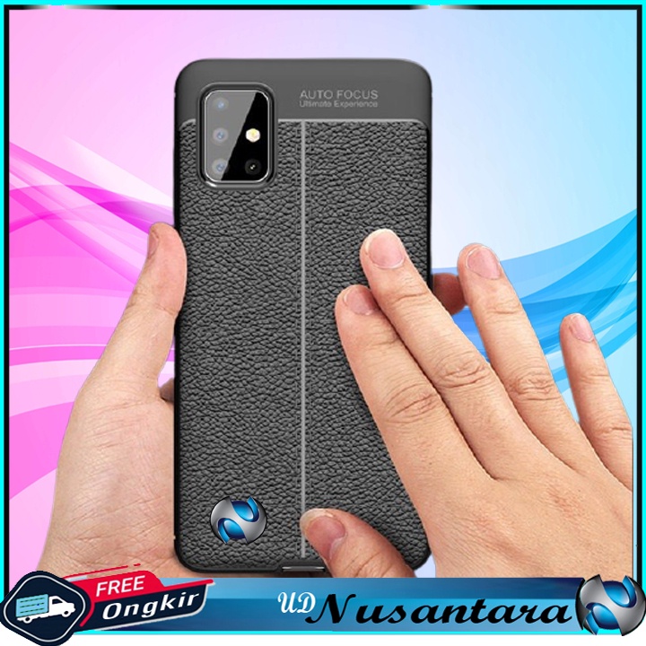 Case Vivo V20 -Vivo V20 SE Softcase Autofocus Leather Rugged Armor Casing