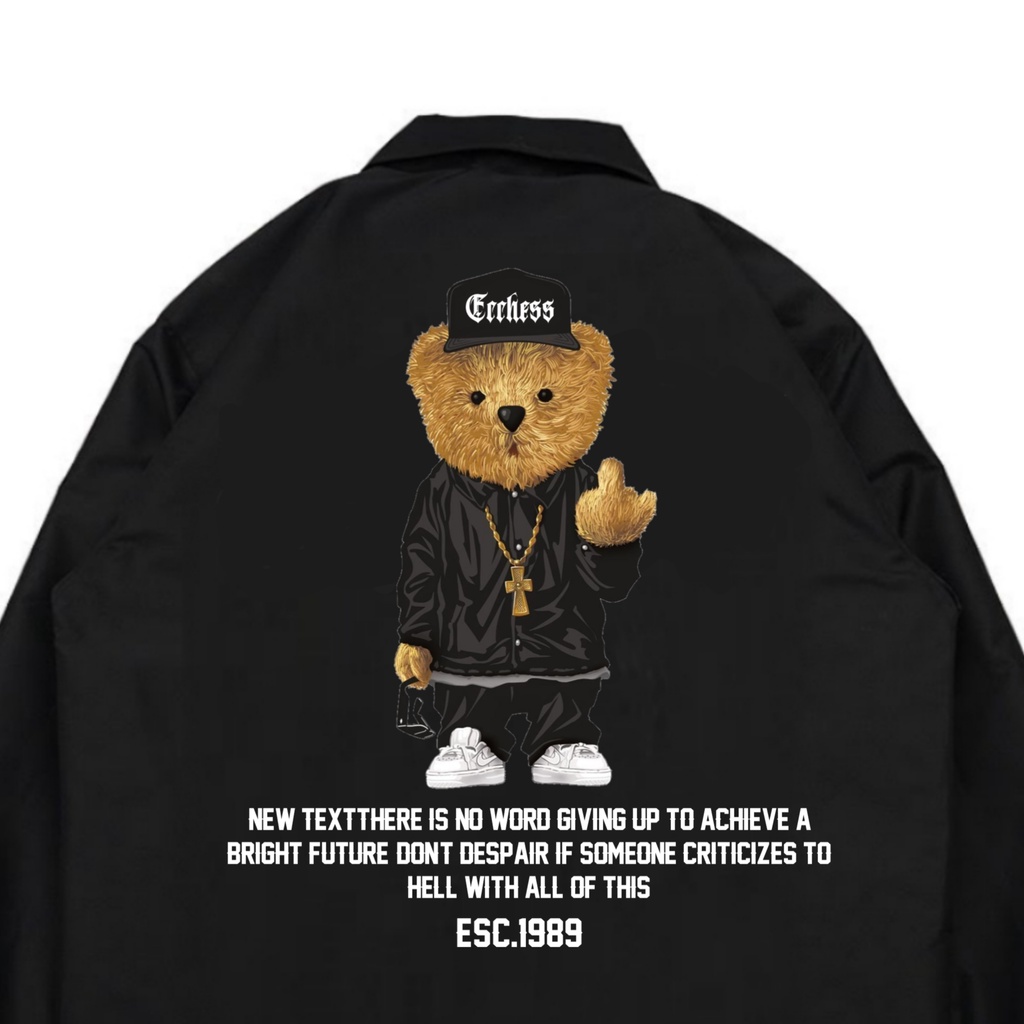 Coach Jaket Ecchess Originall Lucky Bear Pria/Wanita Bisa COD