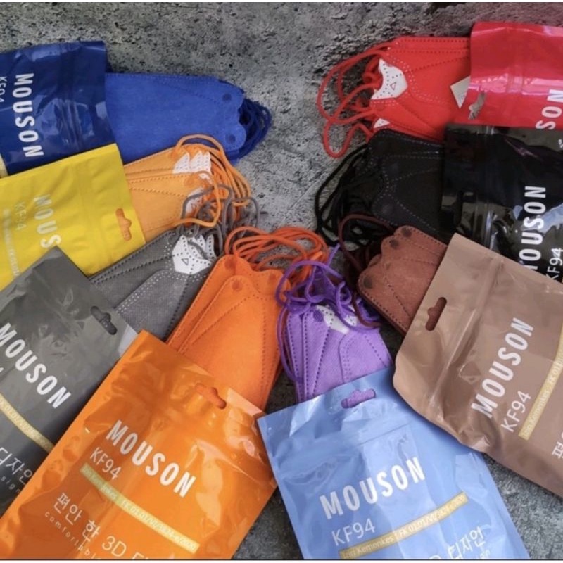 Masker Mouson KF94 warna gold (pcs)